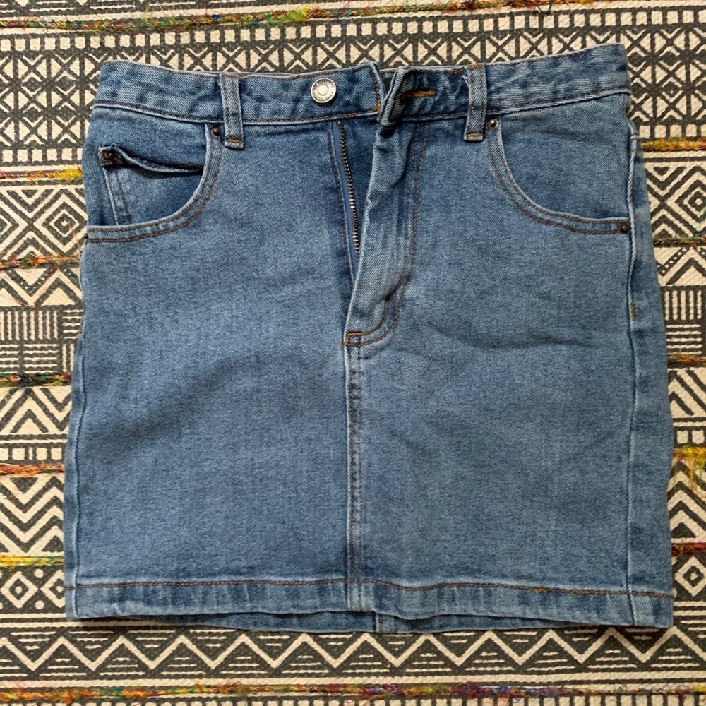 denim jean skirt